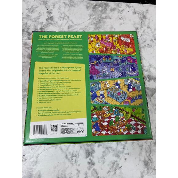 The Forest Feast 1000 Jigsaw Puzzle Magic Puzzle Company Series Two S. Coleman - Picture 7 of 12